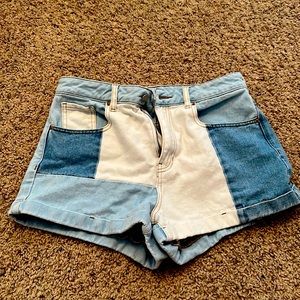 Patchwork shorts